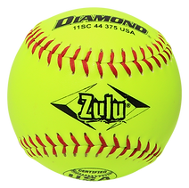 Diamond 11SC 44 375 USA Zulu 12" Slowpitch Softballs (Dozen)