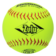 Diamond 12KSC 44 375 USA Zulu 12" Slowpitch Softballs (Dozen)