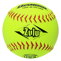 Diamond 12SC 44 375 USA Zulu 12" Slowpitch Softballs (Dozen)