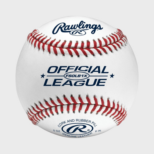 Rawlings FSOLB1X Flat Seam Junior League Competition Grade Practice Baseball