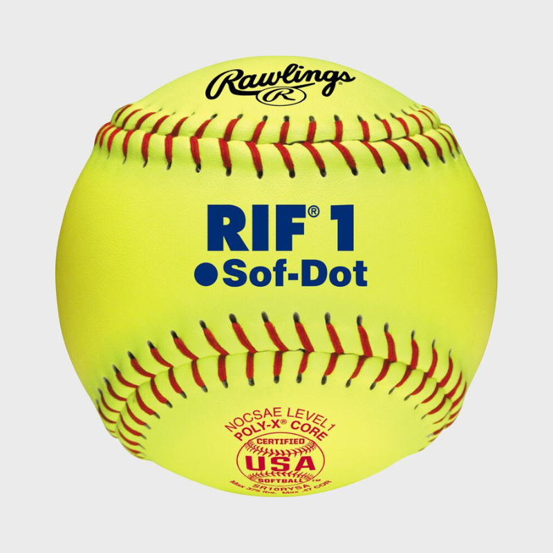 Rawlings RIF 1 Sof-Dot Fastpitch Softball - Thumbnail 2
