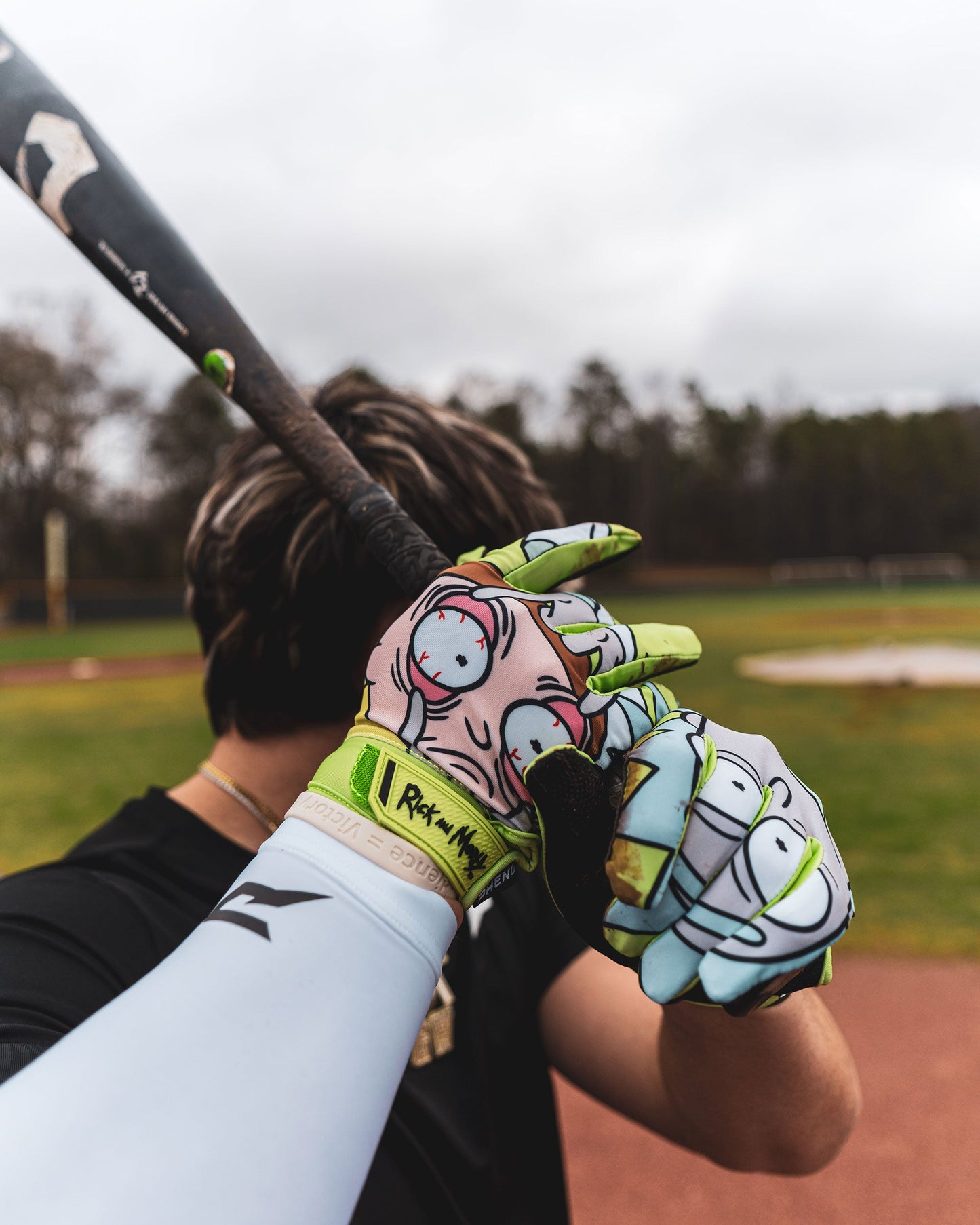 Rick and Morty Batting Gloves — Quantum Orbit by Phenom Elite