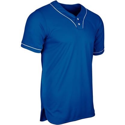 Champro ADULT HEATER 2-Bttn Piped Baseball Jersey