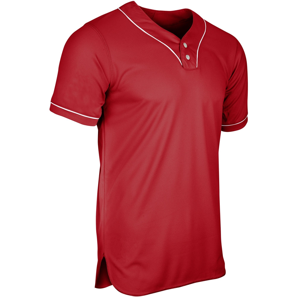 Champro ADULT HEATER 2-Bttn Piped Baseball Jersey
