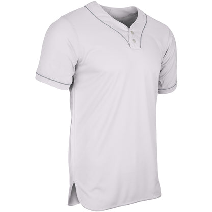 Champro ADULT HEATER 2-Bttn Piped Baseball Jersey