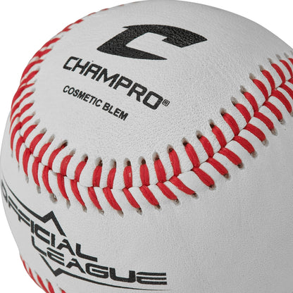 Champro CBB-200D Official League Leather Cosmetic Blem Baseball (Dozen)