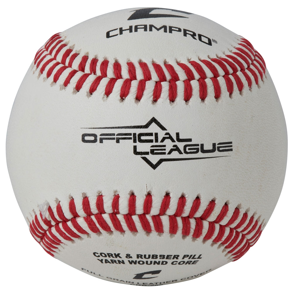 Champro CBB-200 Official League Cushion Cork Core Game Baseballs (Dozen)