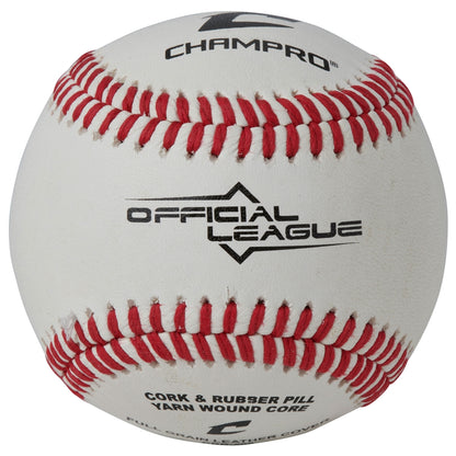 Champro CBB-200 Official League Cushion Cork Core Game Baseballs (Dozen)