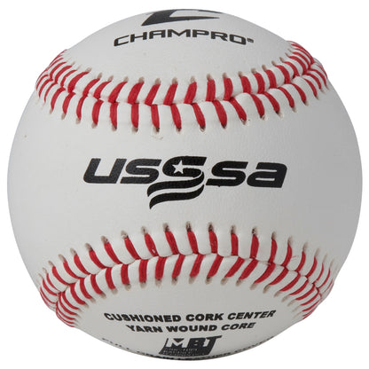 Champro CBB-300US USSSA Full Grain Leather Game Baseball (Dozen)