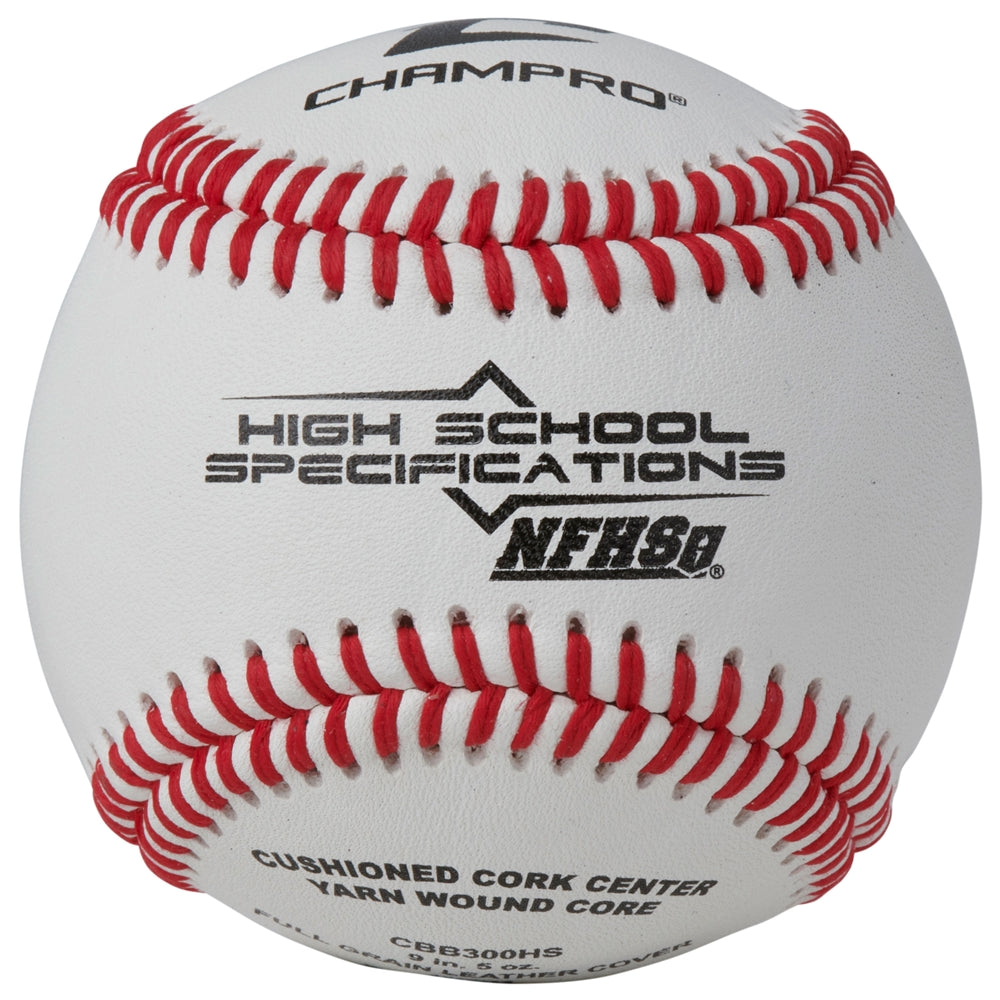 Champro CBB300HS NFHS Full Grain Leather Baseballs (Dozen)