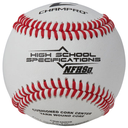 Champro CBB300HS NFHS Full Grain Leather Baseballs (Dozen)