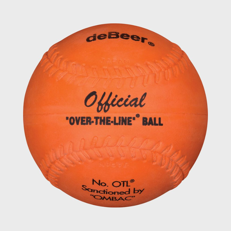 deBEER 12-Inch Orange Over The Line Softball