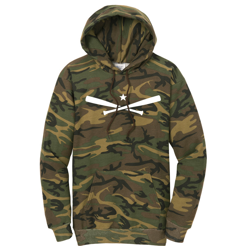 L2L Fleece Camo Pullover Hooded Sweatshirt