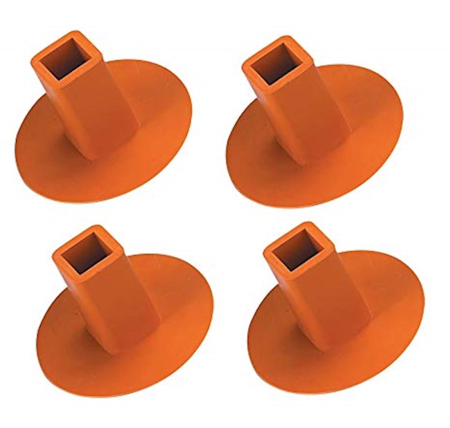 Markwort Mushroom Style Baseball Receptacle Plugs - 4 Pack