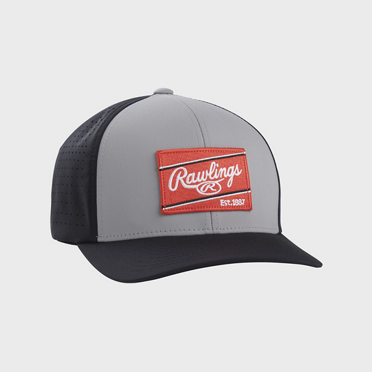 Rawlings Red Patch Hat Flex Fit