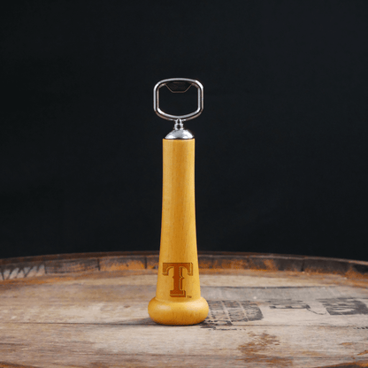 Texas Rangers "T" Season Opener™ | Baseball Bat Handle Bottle Opener