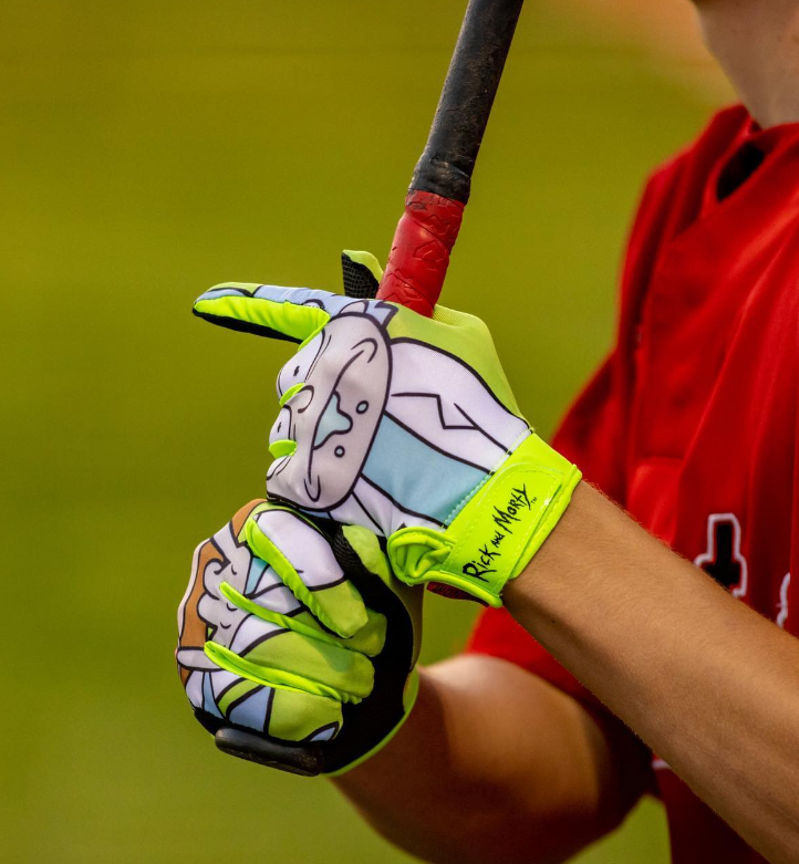 Rick and Morty Batting Gloves — Quantum Orbit by Phenom Elite