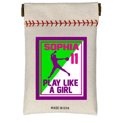 Play Like A Girl Softball Seed Sack