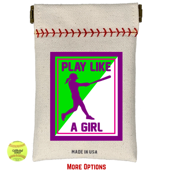 Play Like A Girl Softball Seed Sack
