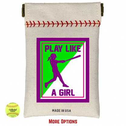 Play Like A Girl Softball Seed Sack