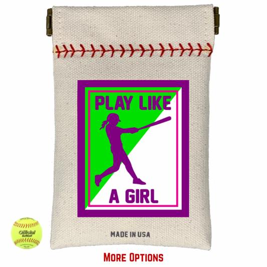 Play Like A Girl Softball Seed Sack