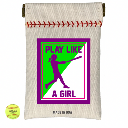 Play Like A Girl Softball Seed Sack