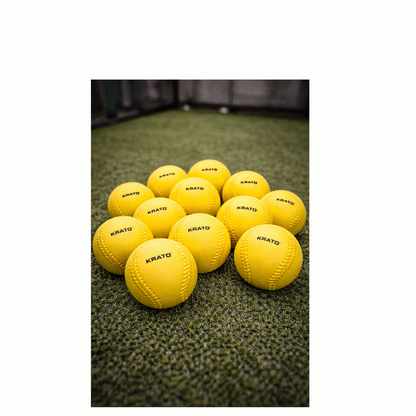 Pitching Machine Softballs -firm foam - 12"