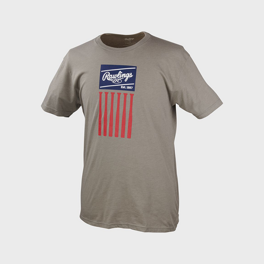 Rawlings Adult Rawlings Bat Flag T-Shirt