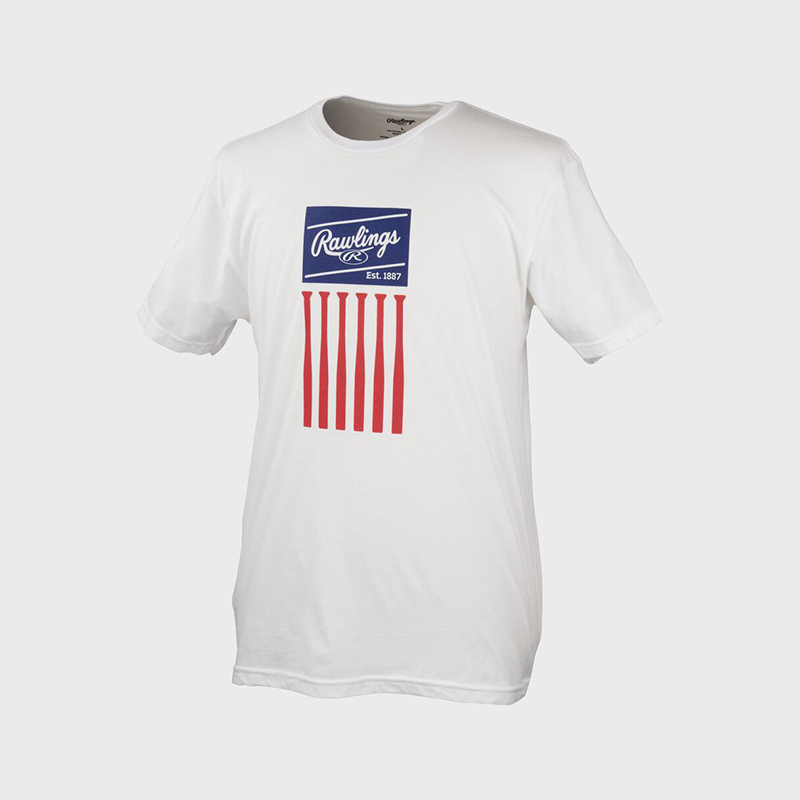 Rawlings Adult Rawlings Bat Flag T-Shirt