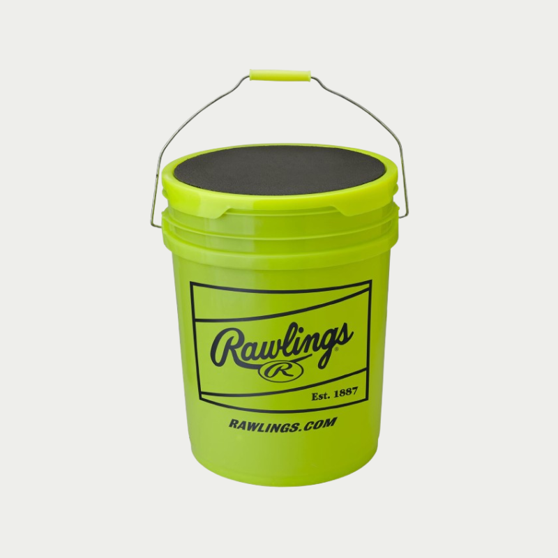 Rawlings 6 Gallon Empty Bucket Optic Yellow - 6 Pack