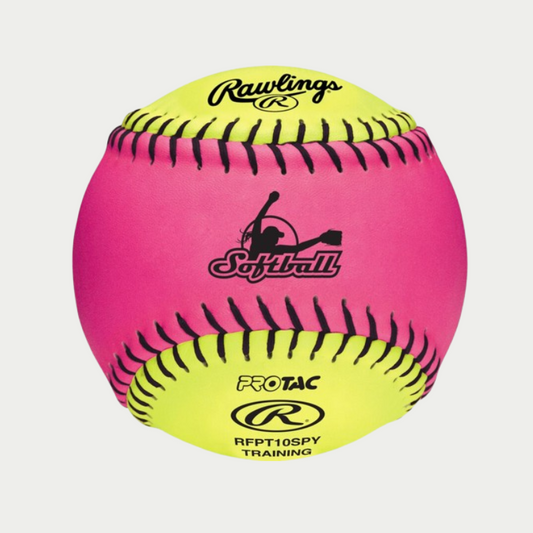 Rawlings RFPT10SPY 10-Inch Optic Pink/Optic Yellow Indoor Soft Training Ball