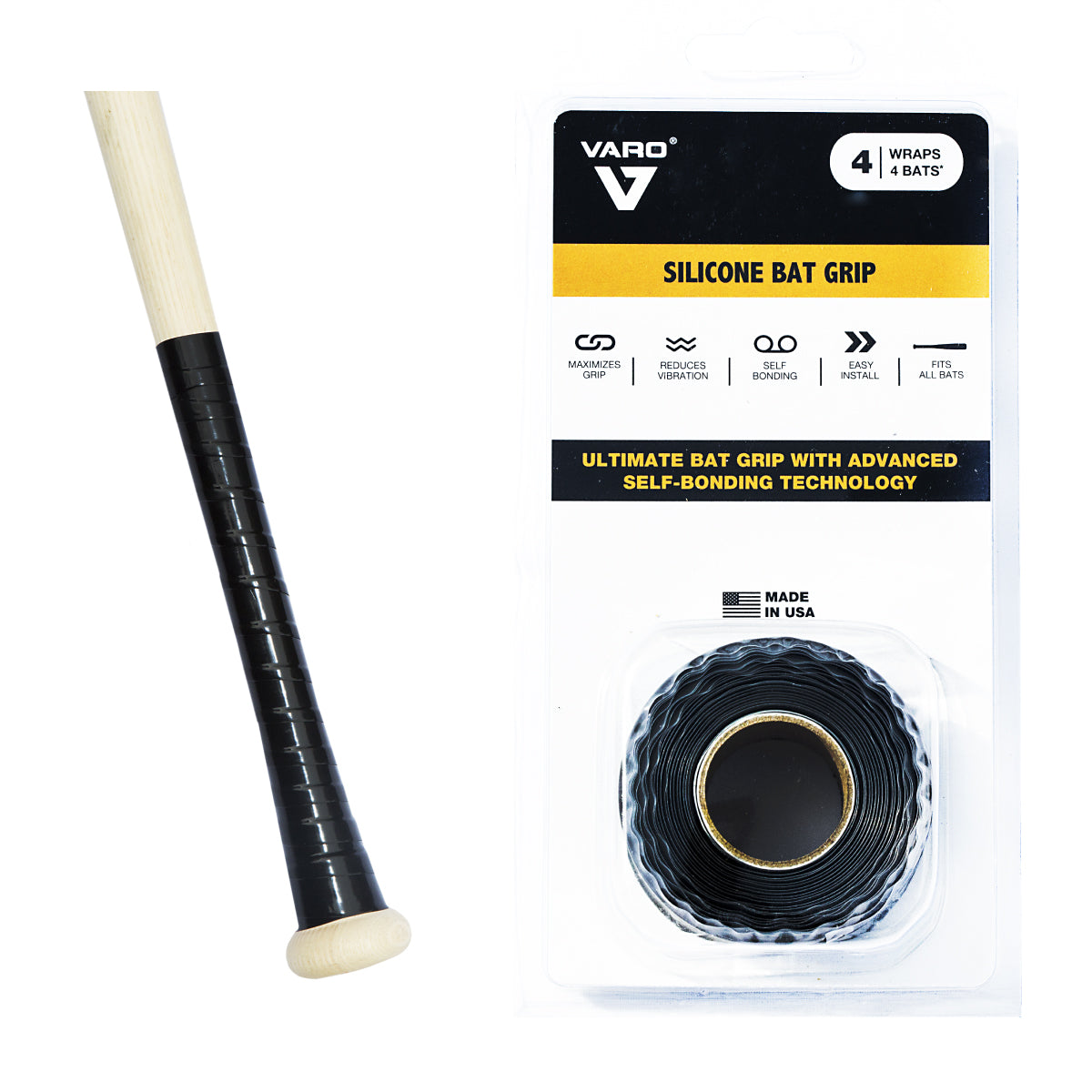 Varo Silicone Bat Grip - 10ft Roll