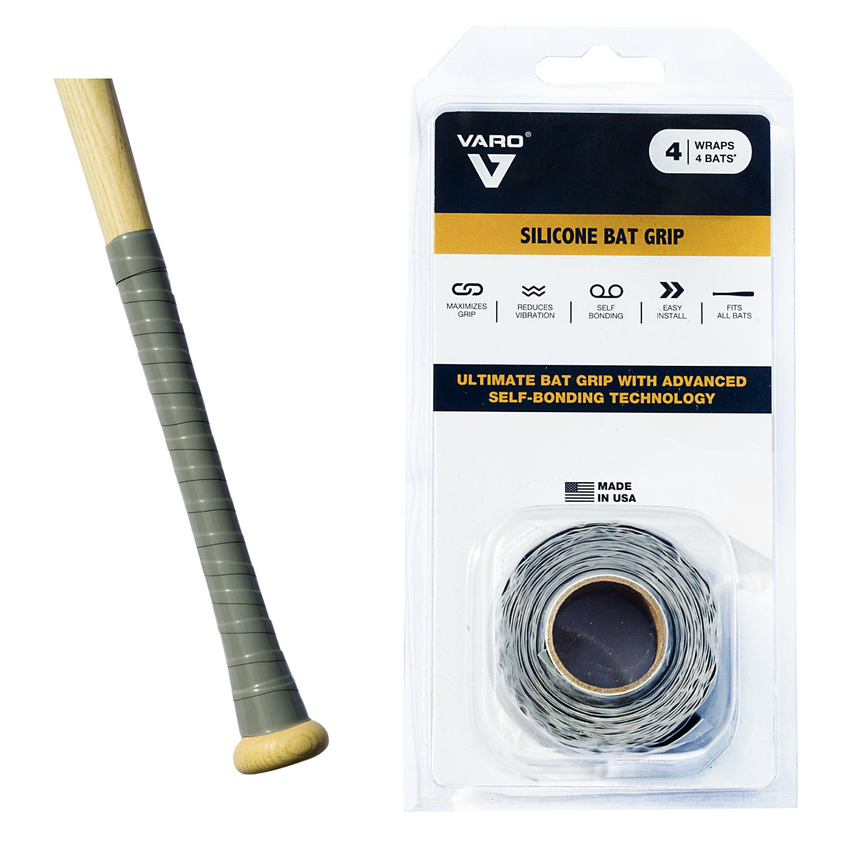 Varo Silicone Bat Grip - 10ft Roll