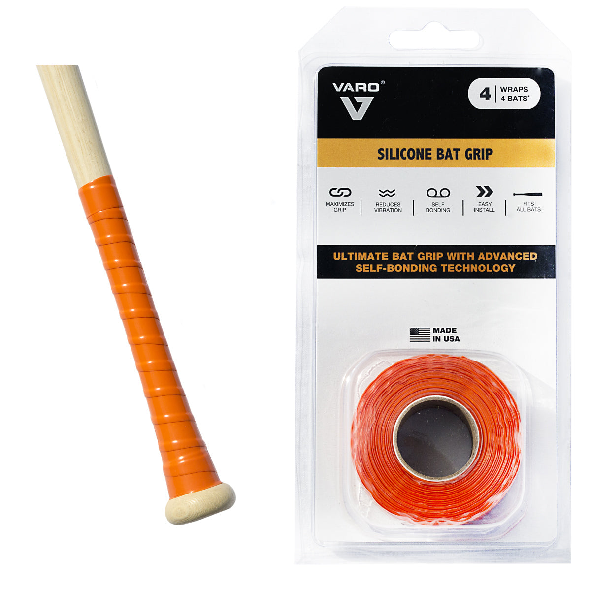 Varo Silicone Bat Grip - 10ft Roll