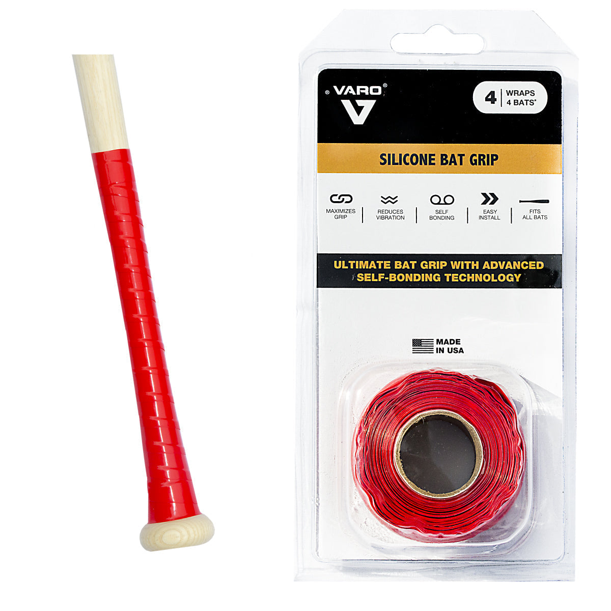 Varo Silicone Bat Grip - 10ft Roll