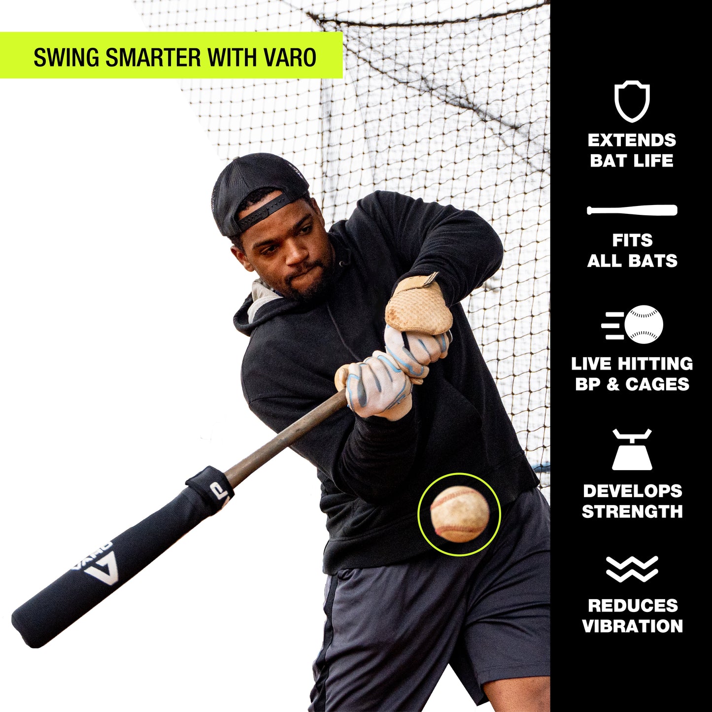 Varo Batting Practice Hittable Training Sleeve Bat Protector
