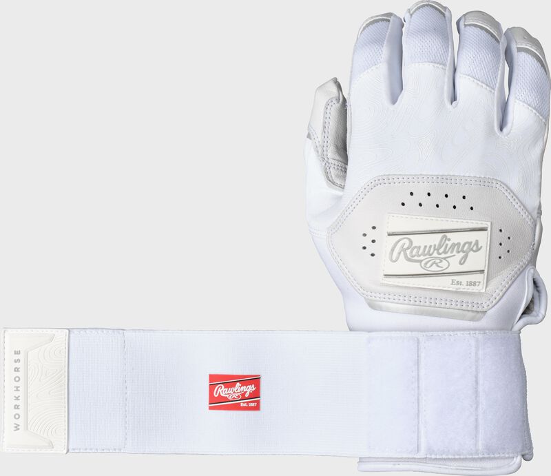 Rawlings Youth Workhorse Compression Strap Baseball Batting Gloves