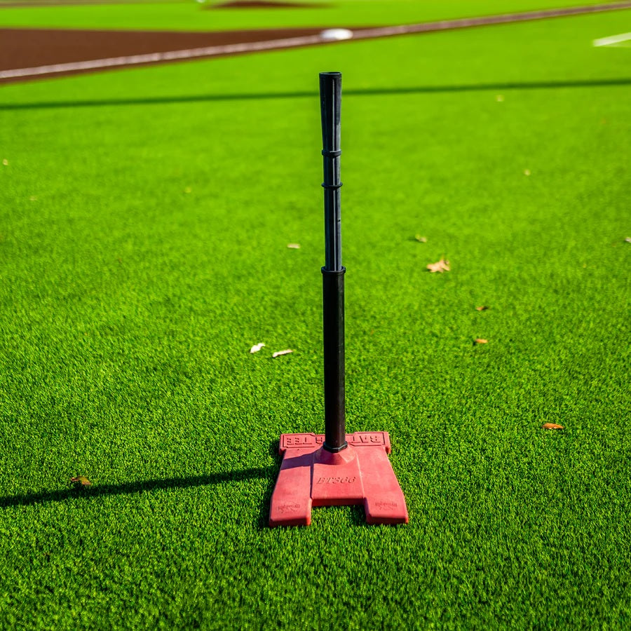 Rotor System USA Pro Series Adjustable Baseball / Softball Batting Tee -  Red Base