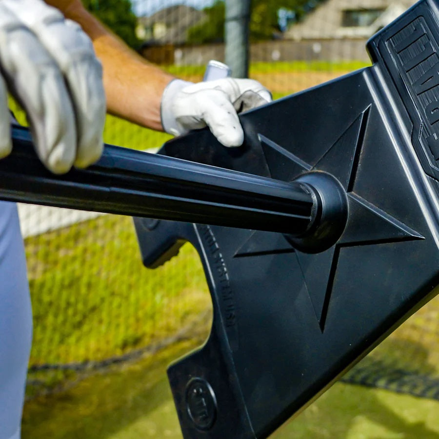 Rotor System USA Pro Series Adjustable Baseball / Softball Batting Tee -  Black Base