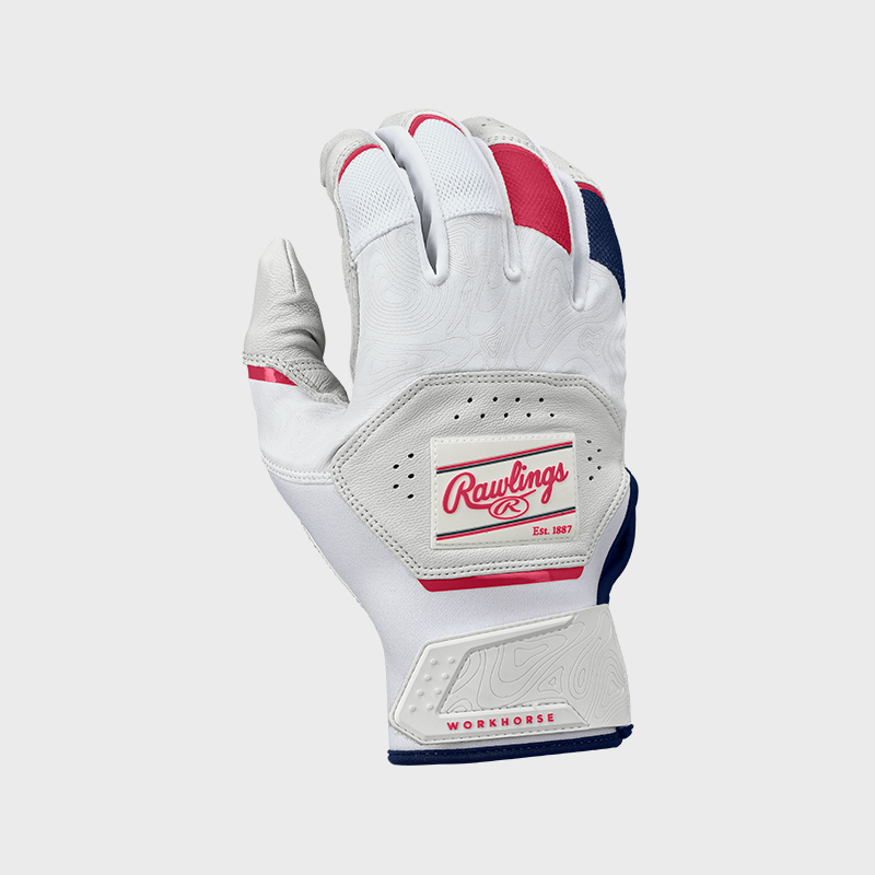 Rawlings Youth Workhorse Compression Strap Baseball Batting Gloves