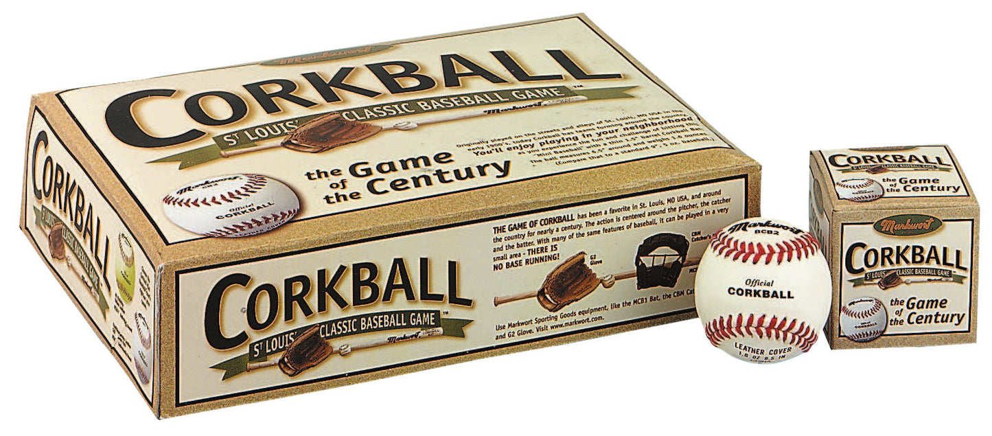 Markwort Leather Corkball Teampack (Dozen)  - White