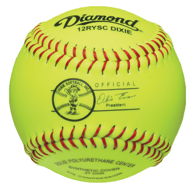 Diamond 12RYSC DIXIE 12" Softballs (Dozen)