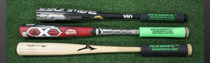 THICK GRIPS - INCREASE EXIT VELOCITY & Bat Speed YOUTH MODEL-  Small Straight Handle- 40mm