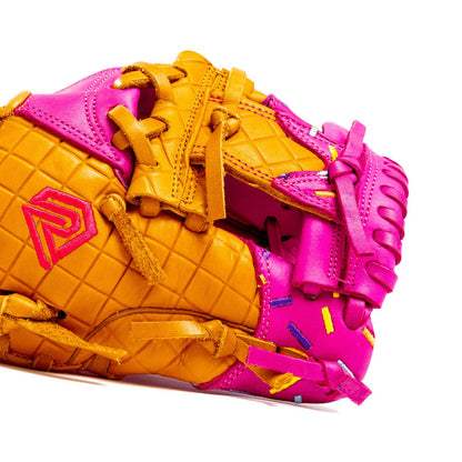 Youth Baseball Glove - Ice Cream glove (Strawberry & Sprinkles)
